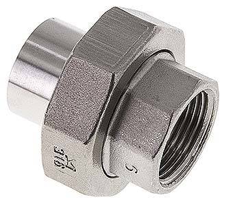 Partbase DNT 3838 ASIF ES Anschweißverschraubung flach dicht. Rp 3/8"(IG)-17,2mm