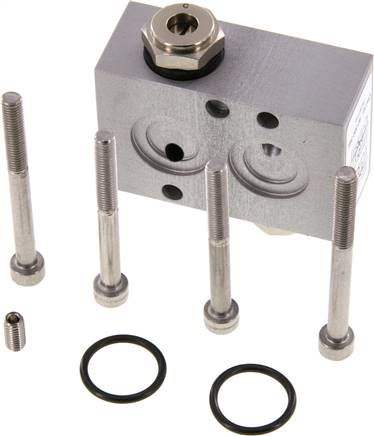 Partbase DR NAMUR NAMUR Adapterplatte, 5/2-Wege Drosselfunktion beidseitig