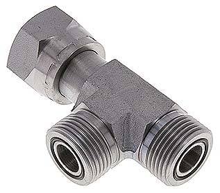 Partbase EL 08 ORFS ORFS-L-Verschraubung UN 13/16"-16(IG/AG/AG)