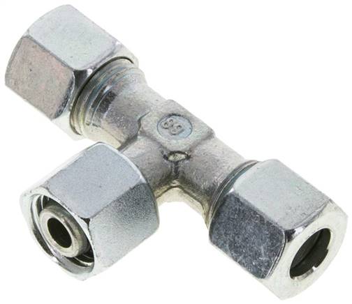 Partbase ET 10 L Einstellb. T-Schneidringverschraubung 10 L (M16x1,5), Stahl verzinkt