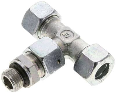 Partbase ET 15 LM Einstellb. T-Schneidringverschraub.M 18x1,5-15 L (M22x1,5), Stahl verzinkt