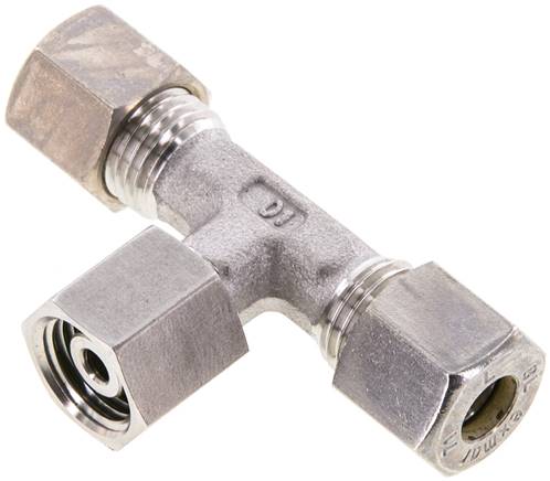 Partbase ET 8 L NC Einstellb. T-Schneidringverschraubung 8 L (M14x1,5), Klemmring 1.4571 (NC)