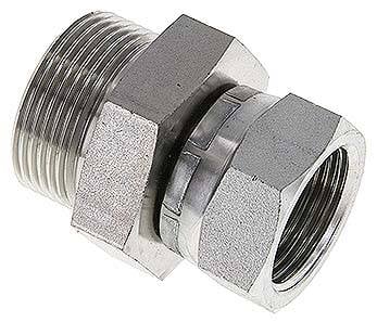 Partbase EV 10114 HD Einstellb. Einschraubverschr. 60°Keg.(G 1")-G 1-1/4"(AG)