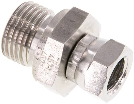 Partbase EV 1412 HD ES Einstellb. Einschraubverschr. 60°Keg.(G 1/4")-G 1/2"(AG)