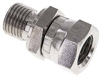 Partbase EV 1414 HD ES Einstellb. Einschraubverschr. 60°Keg.(G 1/4")-G 1/4"(AG)