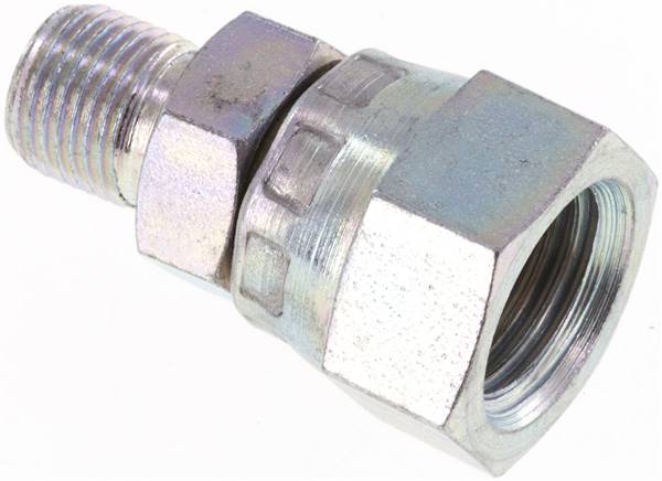 Partbase EV 1418 HD Einstellb. Einschraubverschr. 60°Keg.(G 1/4")-G 1/8"(AG)