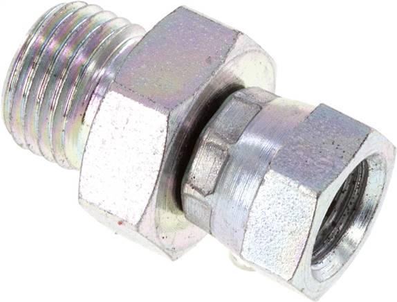 Partbase EV 1814 HD Einstellb. Einschraubverschr. 60°Keg.(G 1/8")-G 1/4"(AG)