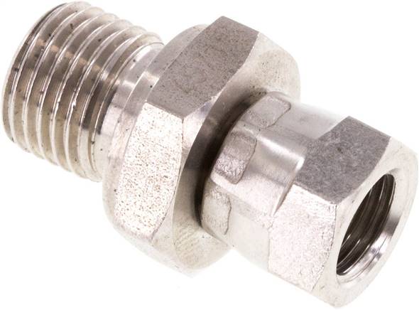 Partbase EV 1814 HD ES Einstellb. Einschraubverschr. 60°Keg.(G 1/8")-G 1/4"(AG)