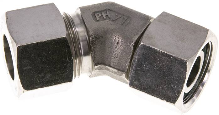 Partbase EV 20 S ES Einstellb. 45°-Schneidringverschraubung 20 S (M30x2), 1.4571