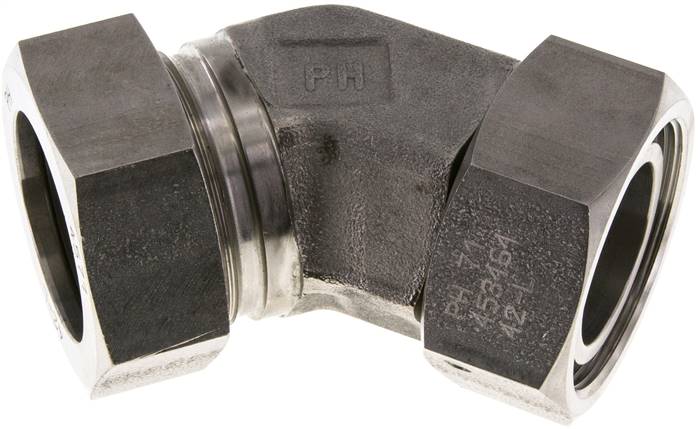 Partbase EV 42 L ES Einstellb. 45°-Schneidringverschraubung 42 L (M52x2), 1.4571