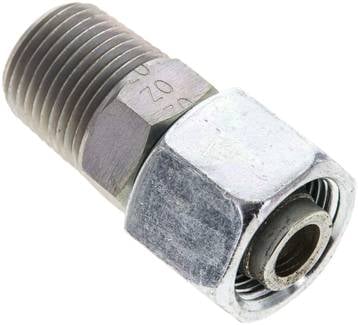 Partbase EVGE 14 SR NPT Einstellb. Schneidringverschr. 14 S-NPT 1/2", Stahl verzinkt