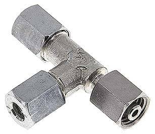 Partbase EVL 6 L Einstellb. L-Schneidringverschraubung 6 L (M12x1,5), Stahl verzinkt