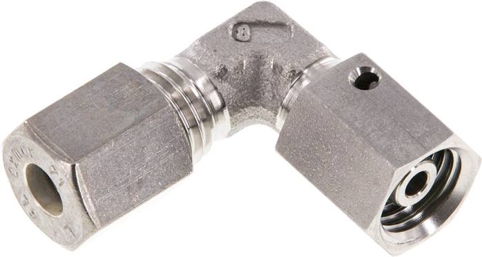 Partbase EW 6 L NC Einstellb. Winkel-Schneidringverschr. 6 L (M12x1,5), Klemmring 1.4571 (NC)