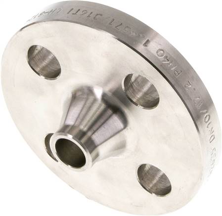 Partbase FL 10 V ES-40 Vorschweißflansch DN10-PN40 (DIN/EN), DIN 2635 & EN 1092-1 (Typ 11), 17,2mm, 1.4571
