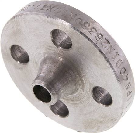 Partbase FL 10 V ST-40 Vorschweißflansch DN10-PN40 (DIN/EN), DIN 2635 & EN 1092-1 (Typ 11), 17,2mm, Stahl schwarz