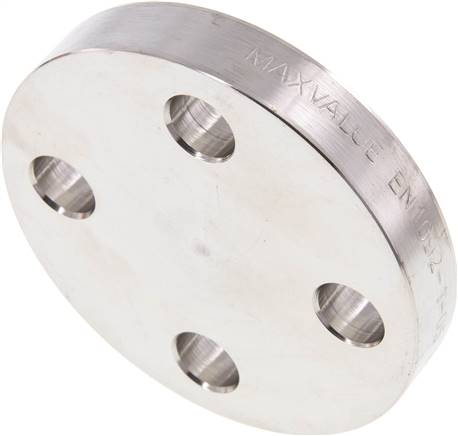 Partbase FL 15 B ES-40 Blindflansch DN15-PN40 (DIN/EN),DIN 2527 & EN 1092-1 (Typ 05), 1.4571