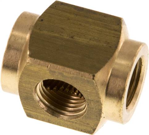 Partbase FR 183 MS Kreuz-Verteiler 3x G 1/8",Messing