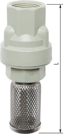 Partbase FU 12 PP Fußventil (leicht) G 1/2", Polypropylen