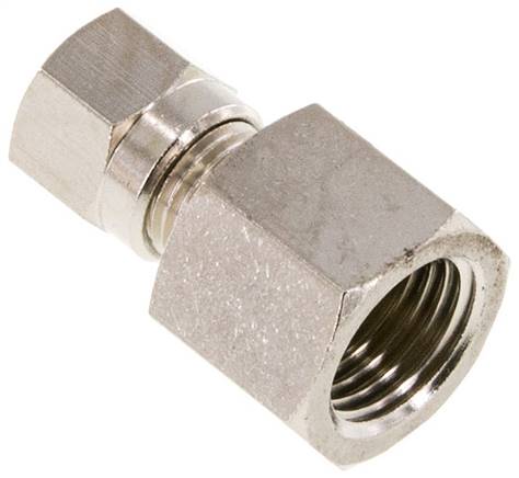 Partbase GAI 6 LLR 1/4 MSV Aufschraub-Schneidringverschr. 6 LL (M10x1)-G 1/4", Messing vernickelt