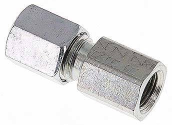 Partbase GAI 6 LR Aufschraub-Schneidringverschr. G 1/8"-6 L (M12x1,5), Stahl verzinkt