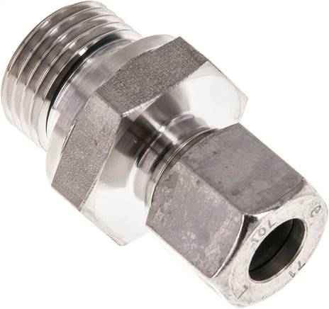 Partbase GE 10 LR 1/2 ES ED Gerade Schneidringverschr. G 1/2"-10 L (M16x1,5), 1.4571