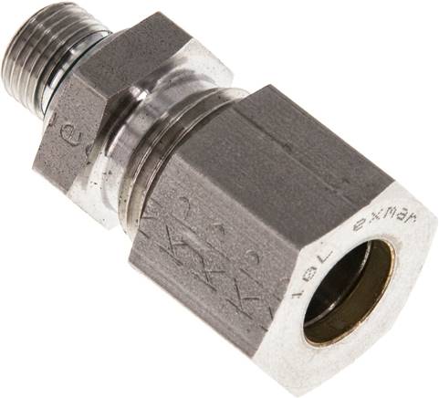 Partbase GE 10 LR 1/8 NC ED Gerade Schneidringverschr. G 1/8"-10 L (M16x1,5), Klemmring 1.4571 (NC)