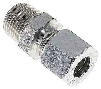 Partbase GE 10 LR 3/8 KON Gerade Schneidringverschr. R 3/8"-10 L (M16x1,5), Stahl verzinkt