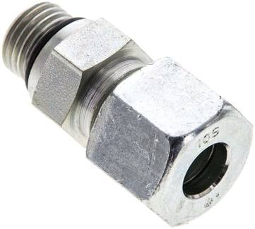 Partbase GE 10 S 9/16 UNF Gerade Schneidringverschr. UNF 9/16"-18-10 S (M18x1,5), Stahl verzinkt