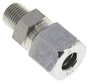 Partbase GE 10 SR 1/4 KON Gerade Schneidringverschr. R 1/4"-10 S (M18x1,5), Stahl verzinkt