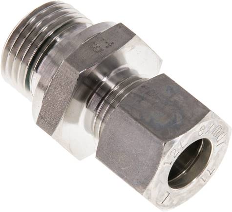 Partbase GE 12 LR 1/2 NC ED Gerade Schneidringverschr. G 1/2"-12 L (M18x1,5), Klemmring 1.4571 (NC)