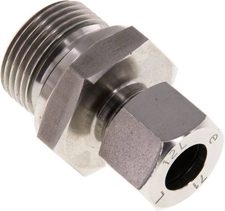 Partbase GE 12 LR 3/4 ES ED Gerade Schneidringverschr. G 3/4"-12 L (M18x1,5), 1.4571