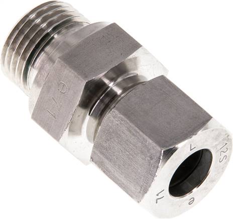 Partbase GE 12 SR 1/2 ES ED Gerade Schneidringverschr. G 1/2"-12 S (M20x1,5), 1.4571