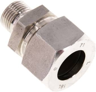 Partbase GE 18 LR 3/8 ES Gerade Schneidringverschr. G 3/8"-18 L (M26x1,5), 1.4571