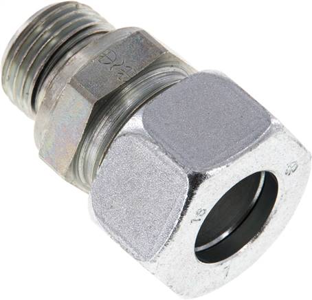 Partbase GE 18 LR ED Gerade Schneidringverschr. G 1/2"-18 L (M26x1,5), Stahl verzinkt