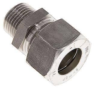 Partbase GE 18 LR KON NC Gerade Schneidringverschr. R 1/2"-18 L (M26x1,5), Klemmring 1.4571 (NC)