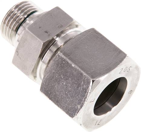 Partbase GE 20 SR 1/2 ES ED Gerade Schneidringverschr. G 1/2"-20 S (M30x2), 1.4571