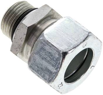 Partbase GE 22 L 7/8 UNF Gerade Schneidringverschr. UNF 7/8"-14-22 L (M30x2), Stahl verzinkt