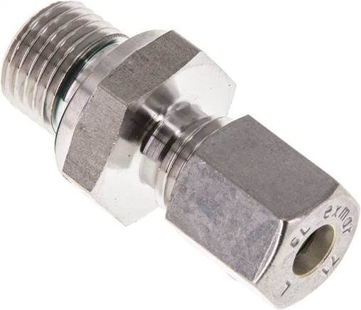 Partbase GE 6 LR 1/4 NC ED Gerade Schneidringverschr. G 1/4"-6 L (M12x1,5), Klemmring 1.4571 (NC)