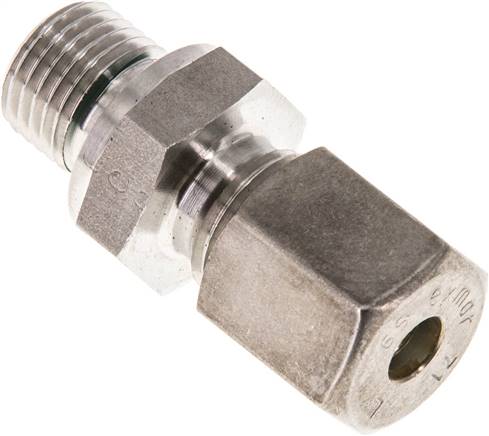Partbase GE 6 SR NC ED Gerade Schneidringverschr. G 1/4"-6 S (M14x1,5), Klemmring 1.4571 (NC)