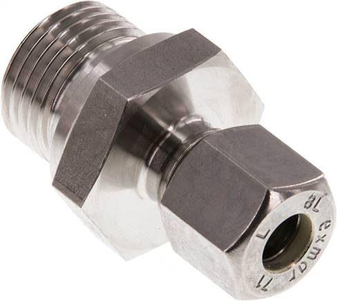 Partbase GE 8 LR 1/2 NC Gerade Schneidringverschr. G 1/2"-8 L (M14x1,5), Klemmring 1.4571 (NC)