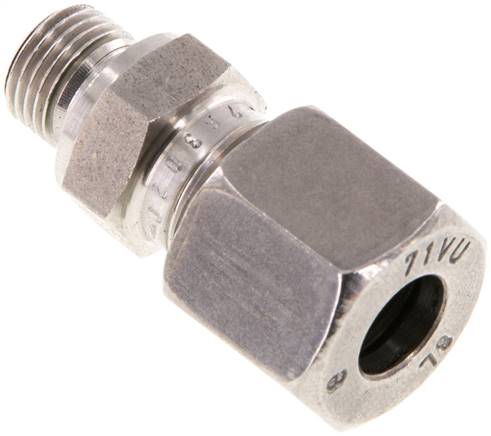 Partbase GE 8 LR 1/8 ES ED Gerade Schneidringverschr. G 1/8"-8 L (M14x1,5), 1.4571