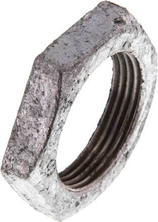 Partbase GM 114 ST Gegenmutter Rp 1-1/4", Temperguss verzinkt
