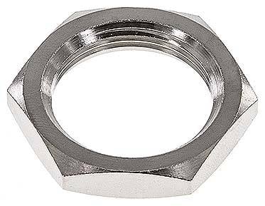 Partbase GM 2815 MSV Sechskant-Gegenmutter M 28x1,5, Messing vernickelt