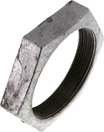 Partbase GM 30 ST Gegenmutter Rp 3", Temperguss verzinkt