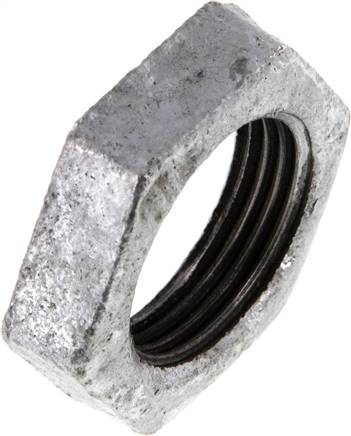 Partbase GM 34 ST Gegenmutter Rp 3/4", Temperguss verzinkt