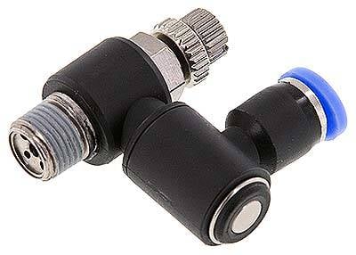 Sang-A GRAIQS 184 Drosselrückschlagventil R 1/8"-4mm, abluftregelnd