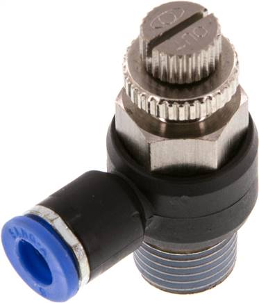 Sang-A GRLAIQS 146 Winkel-Drosselrückschlagventil R 1/4"-6mm,abluftregelnd (Standard)