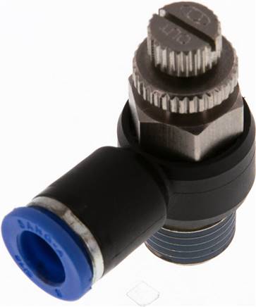 Sang-A GRLAIQS 148 Winkel-Drosselrückschlagventil R 1/4"-8mm,abluftregelnd (Standard)