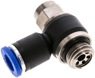 Sang-A GRLAIQS 148 G S Winkel-Drosselrückschlagventil G 1/4"-8mm,abluftregelnd