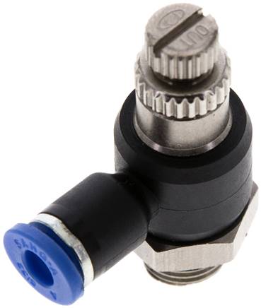 Sang-A GRLAIQS 184 G Winkel-Drosselrückschlagventil G 1/8"-4mm,abluftregelnd (Standard)